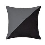 20" X 20" Duo Charcoal Gray Throw Pillow Cover