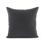16" X 16" Solid Charcoal Gray Throw Pillow Cover