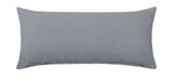 20" X 54" Solid Light Gray Body Pillow Cover