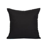 16" X 16" Solid Black Throw Pillow Cover