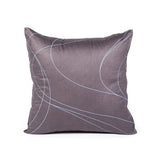 16" X 16"  Brown & Sky Blue Swirl Throw Pillow Cover
