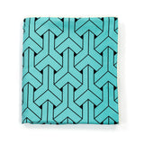 Geometric Aqua Blue & Black Baby / Stroller Blanket