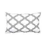 Bono Charcoal and White Throw Pillow Cover