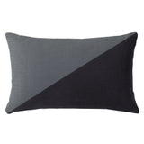 Duo Charcoal Gray Throw Pillow Cover