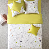 20" x 54" Lime Yellow Geo Body Pillow Cover