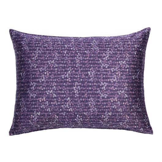 Sateen Purple Dotted Sham Pillow Case