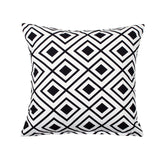 "Lotzi" Black White Throw Pillow Cover