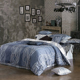 820TC Modern Navy & White Duvet Cover Set