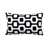 "Bainz" Black & White Pillow Cover