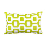 "Bainz" Chartreuse Throw Pillow Cover
