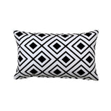Lotzi Black White Throw Pillow Cover