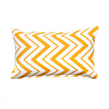 Ziggy Chevron Yellow Decorative Throw Pillow Cover