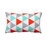 "Becca" Aqua & Coral Decorative Throw Pillow Cover
