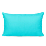 Solid Aqua Blue Throw Pillow Cover