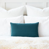 Solid Dark Slate Blue Decorative Throw Pillow Cover