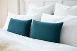 Solid Dark Slate Blue Decorative Throw Pillow Cover