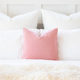 Baby Peach Pink Decorative Throw Pillow Cover