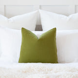 Solid Olive Green Accent / Throw Pillow Cover
