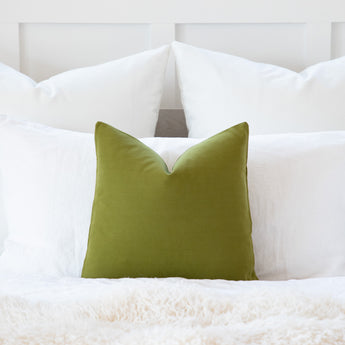 Solid Olive Green Accent / Throw Pillow Cover