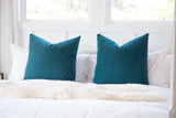Solid Dark Slate Blue Decorative Throw Pillow Cover