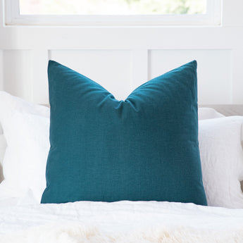 Solid Dark Slate Blue Decorative Throw Pillow Cover