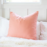 Solid Apricot / Pale Peach Accent Throw Pillow Cover