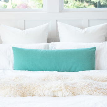Solid Seafoam Green Maternity Long Bolster Body Pillow Cover