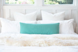 Solid Seafoam Green Maternity Long Bolster Body Pillow Cover