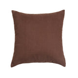 16" X 16" Solid Dark Brown Throw Pillow Cover
