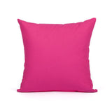 16" X 16" Solid Hot Pink Accent Throw Pillow Cover
