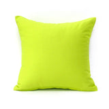 16" X 16" Solid Lime Green Throw Pillow Cover