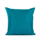 16" X 16" Sateen Solid Turquoise / Teal Blue throw Pillow Cover