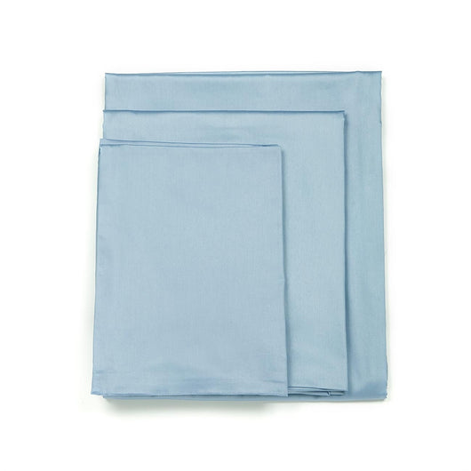 1100TC Sateen Solid Baby Blue 4 PCS Sheet Set