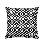 "ShaSha" Black & White Lattice Decorative Throw Pillow Cover