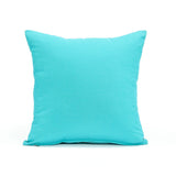 Solid Aqua Blue Throw Pillow Cover
