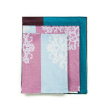 Turquoise & Purple Damask 4 PCS Sheet Set