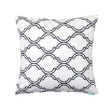 Bono Charcoal & White Throw Pillow Cover