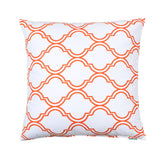 20"x20" Bono White Orange Throw Pillow Cover