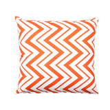 "Ziggy" Chevron Orange Decorative Throw Pillow Cover