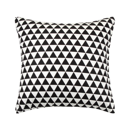 Pettit Black & White Triangle Pattern Throw Pillow Cover